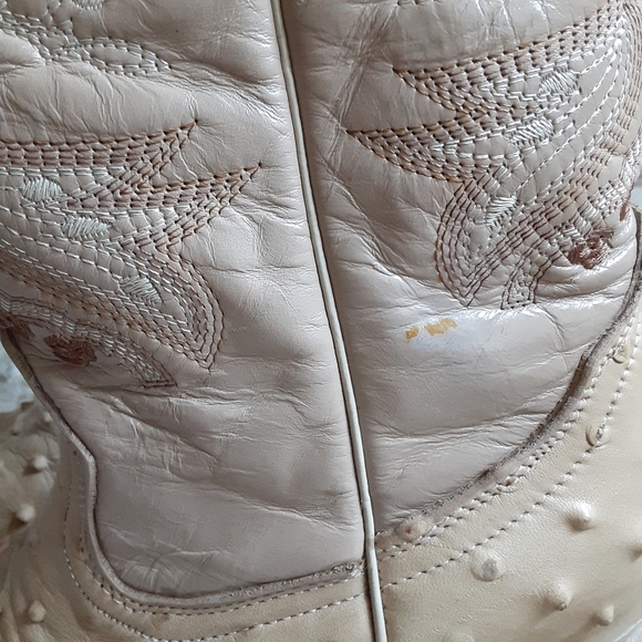 Tan Cream Rogers Boots Cowboy boots, size 7 - Picture 8 of 16